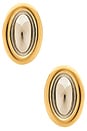 view 1 of 2 Ash Stud Earrings in Gold