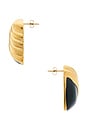view 2 of 2 PENDIENTES DE TACHUELA JANE in Gold
