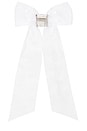 view 5 of 6 Gigi Embroidered Bow in White