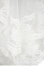 view 7 of 7 Mini Lace Trim Veil in Pale Ivory