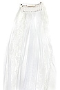 view 7 of 8 Lace Trim Veil in White