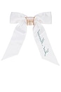 view 2 of 2 Embroidered Classic Bow in Just Married