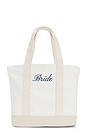 view 1 of 4 Bridal Canvas Tote Bag in Nude