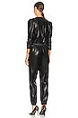view 3 of 3 Madison Faux Leather Jumpsuit in Black