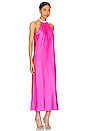 view 2 of 3 Josie Halter Dress in Hot Pink