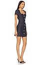 view 2 of 3 Brunella Sheen Denim Dress in Dark Denim Blue