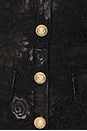 view 4 of 4 Misha Faux Leather Guipure Midi Dress in Black