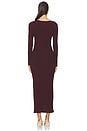 view 3 of 4 Andolina Square Neck Dress in Malbec