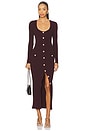 view 4 of 4 Andolina Square Neck Dress in Malbec