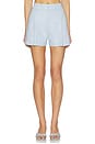 view 1 of 6 Sena Chambray Suiting Shorts in Chambray Blue