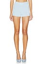 view 1 of 6 Sandy Bandage Micro Short in Light Blue