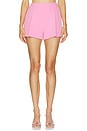 view 1 of 6 Carmine Crepe Shorts in Pink Sorbet
