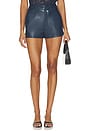 view 1 of 6 Jax Faux Leather Shorts in Peacock