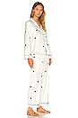 view 2 of 3 Nikki Pajama Set in Cream & Black Heart