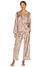 view 1 of 3 Nikki Pajama Set in Soft Leopard