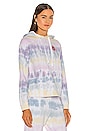 view 2 of 5 Gianna Smiley Hoodie in Pastel Tie Dye