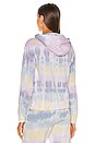 view 3 of 5 Gianna Smiley Hoodie in Pastel Tie Dye