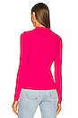 view 3 of 4 Maree Polo Sweater in Hot Pink