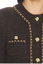view 6 of 5 Selma Chain Cardigan in Brown