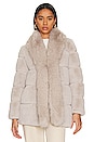 view 2 of 5 Emilia Faux Fur Jacket in Stone