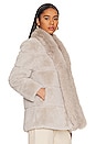 view 3 of 5 Emilia Faux Fur Jacket in Stone