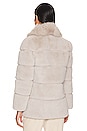 view 4 of 5 Emilia Faux Fur Jacket in Stone
