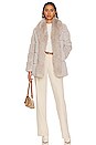 view 5 of 5 Emilia Faux Fur Jacket in Stone