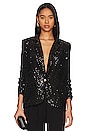 view 1 of 6 Avery Sequin Blazer in Black