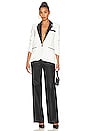view 4 of 4 Lexi Combo Blazer in Cream & Black