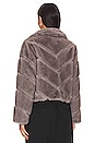 view 4 of 5 Cici Faux Fur Jacket in Grey