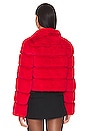 view 4 of 5 Tala Faux Fur Jacket in Red
