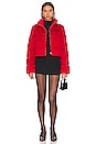 view 5 of 5 Tala Faux Fur Jacket in Red