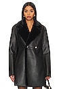 view 3 of 6 Megan Reversible Faux Fur Coat in Black