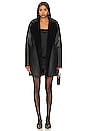 view 6 of 6 Megan Reversible Faux Fur Coat in Black