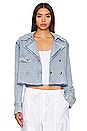 view 1 of 5 Camila Denim Trench Coat in Light Blue