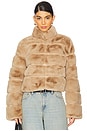 view 2 of 5 Tala Faux Fur Jacket in Toffee