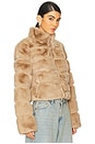 view 3 of 5 Tala Faux Fur Jacket in Toffee
