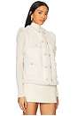 view 3 of 6 Chad Faux Suede Shearling Vest in Snow & White