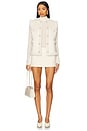 view 5 of 6 Chad Faux Suede Shearling Vest in Snow & White