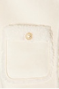 view 6 of 6 Chad Faux Suede Shearling Vest in Snow & White