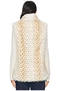 view 4 of 5 Mimi Leopard Faux Fur Vest in Snow Leopard
