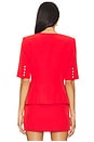 view 3 of 4 Adriana Crepe Jacket in Flame