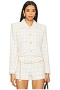 view 1 of 5 Patricia Tweed Jacket in White&black