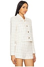 view 2 of 5 Patricia Tweed Jacket in White&black
