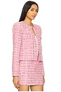 view 2 of 5 Karson Tweed Jacket in Pink Melange