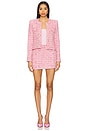 view 4 of 5 Karson Tweed Jacket in Pink Melange
