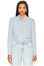 view 1 of 4 Lombardi Denim Blazer in Sky Blue