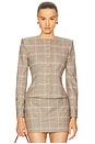 view 1 of 5 ROPA DE CALLE SIRUS in Taupe Plaid