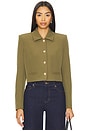 view 1 of 4 Oliver Crepe Jacket in Olive