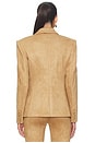 view 3 of 4 Arielle Faux Suede Blazer in Lion